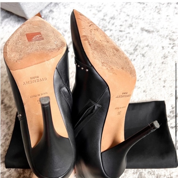 Givenchy studded pointed toe stiletto ankle boots 38 - Picture 7 of 8